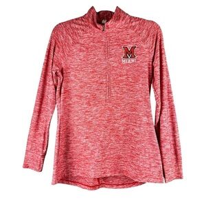 Under Armour Shirt Womens Medium Red Zinger Fitted HeatGear Miami University